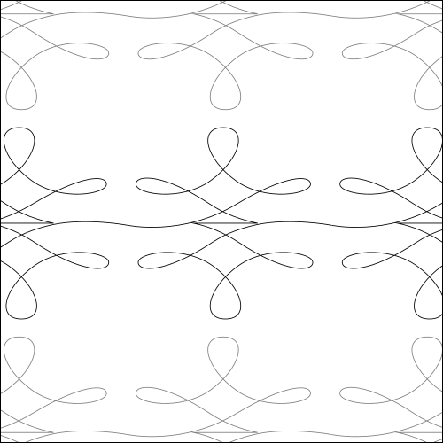Leaping Loops - quilting pantograph