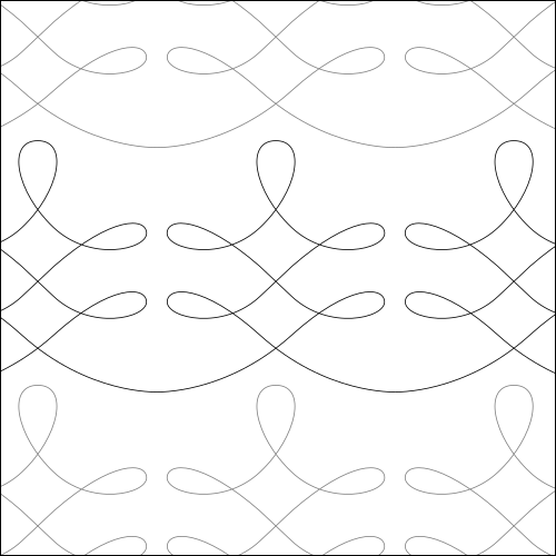 Lively Loops - quilting pantograph