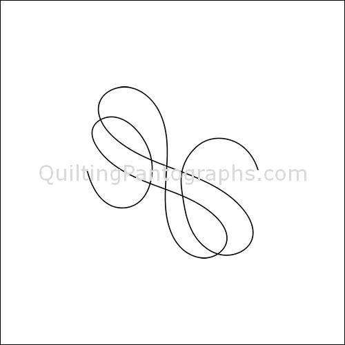 Looping Melody - quilting pantograph