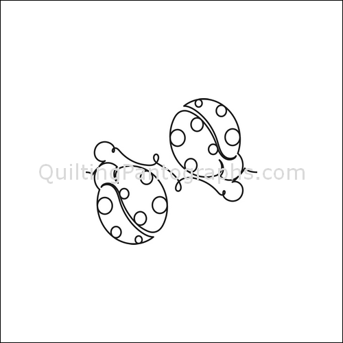 Lovely Ladybugs - quilting pantograph