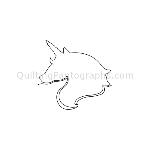 Magical Unicorns - quilting pantograph