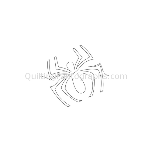 Marching Spiders - quilting pantograph