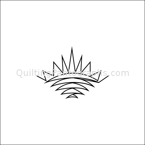 Morning Sunrise - quilting pantograph