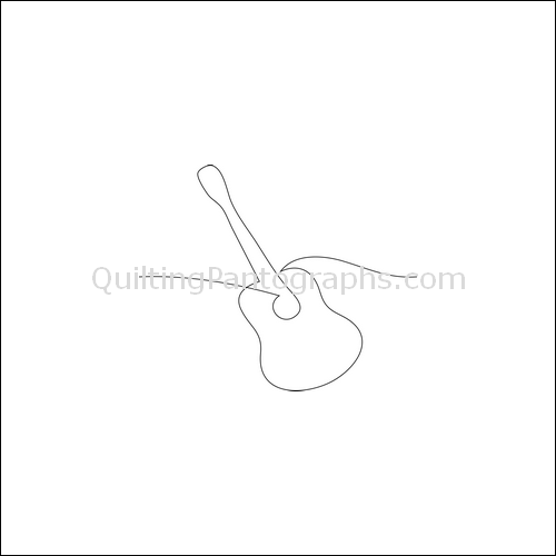 Musical Guitar - quilting pantograph