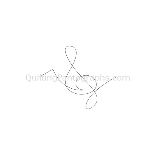 Musical Staff - quilting pantograph