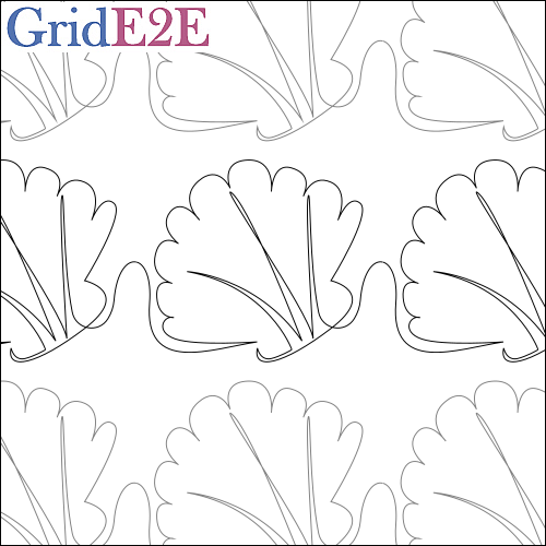 Ocean Seashells - quilting pantograph