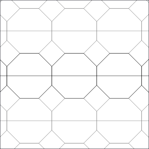 Octagons and Diamonds - quilting pantograph