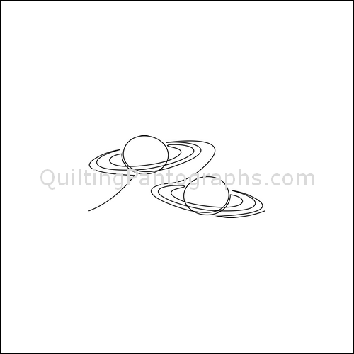 Ollie's Planets - quilting pantograph