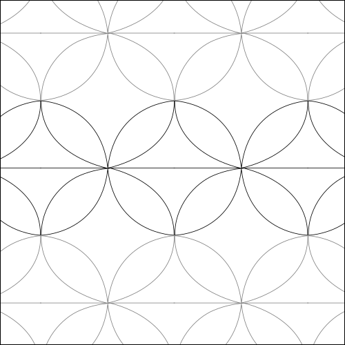 Orange Peel Petals - quilting pantograph