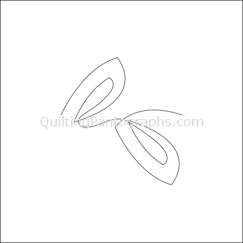 Paisley Loops - quilting pantograph