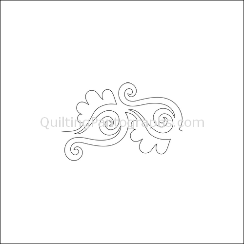 Paisley Scrolls - quilting pantograph