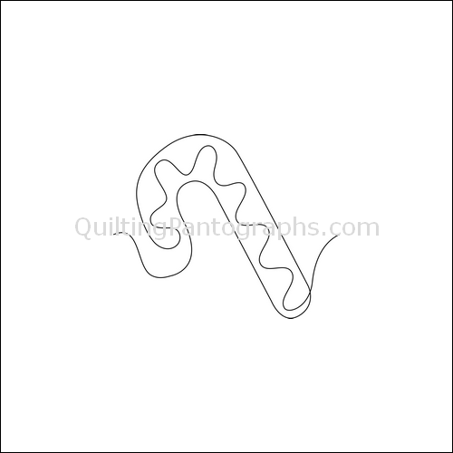 Peppermint Candy Canes - quilting pantograph