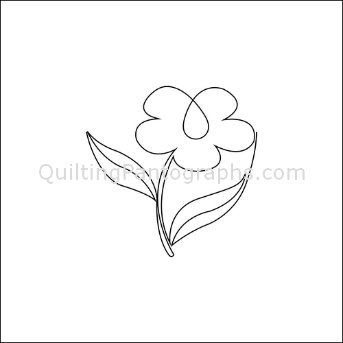 Primrose Flowers - quilting pantograph
