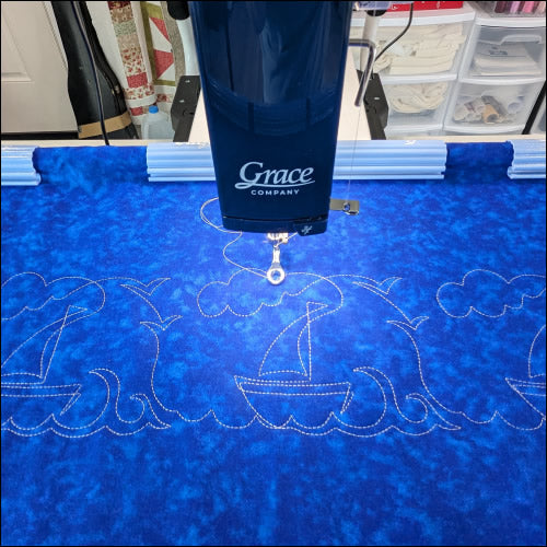 Robin's Sailboat - quilting pantograph