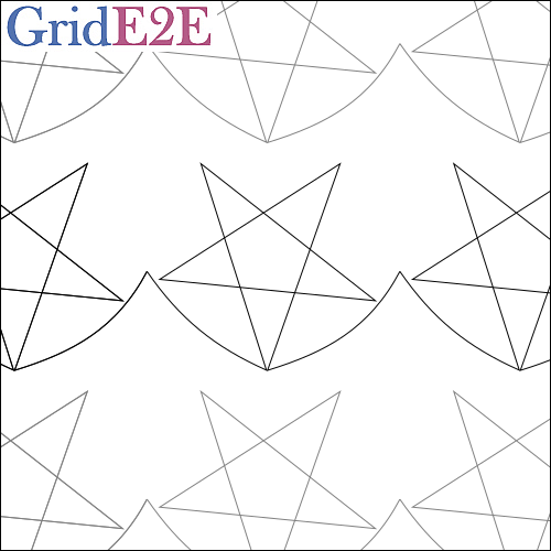 Rock Stars - Quilting Pantograph Pattern — QuiltingPantographs.com