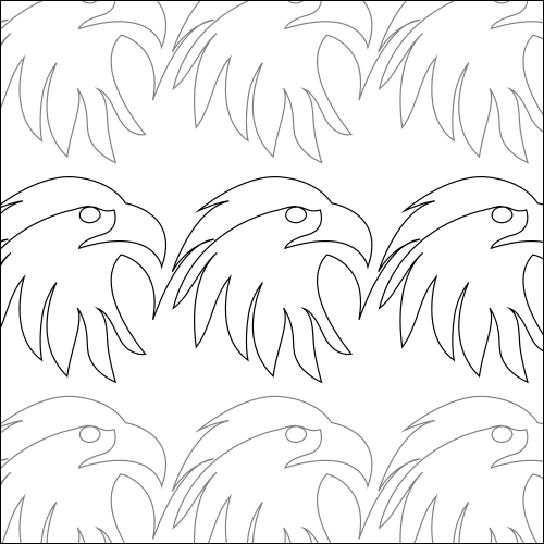 Royal Eagle - quilting pantograph