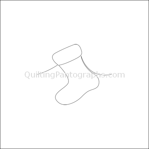Santa Stocking - quilting pantograph