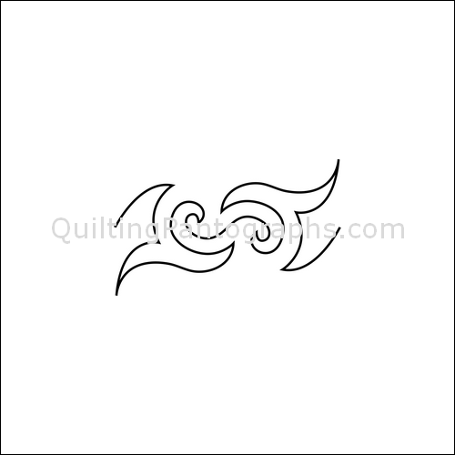Seaside Swirls - quilting pantograph