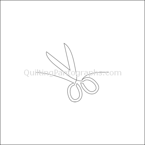 Sewing Scissors - quilting pantograph