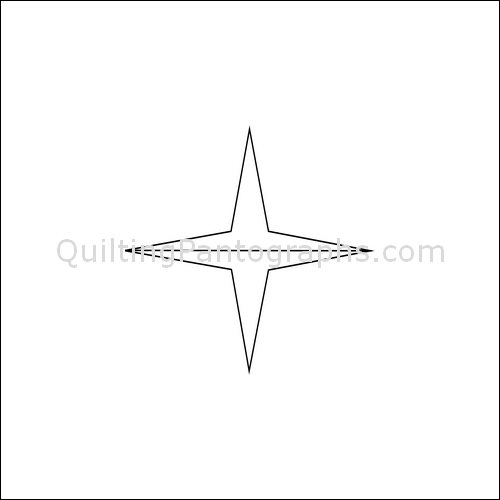 Shining Stars - quilting pantograph