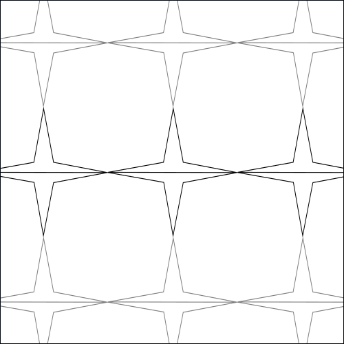 Shining Stars - quilting pantograph