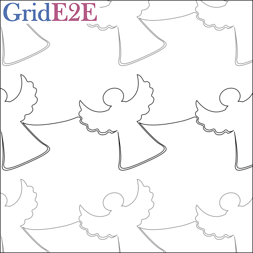 Singing Angels - quilting pantograph