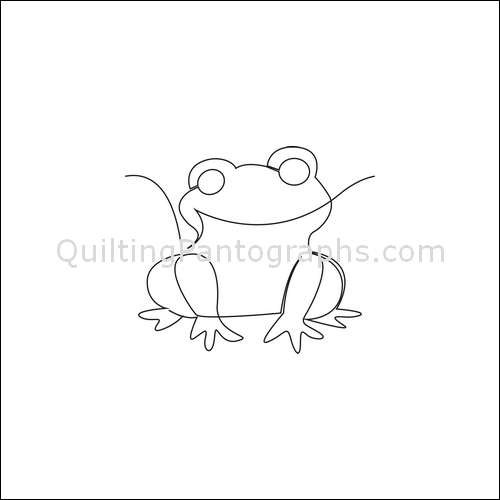 Smiling Frogs - quilting pantograph