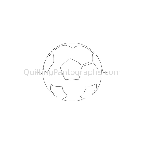 Soccer Ball Kicker - quilting pantograph