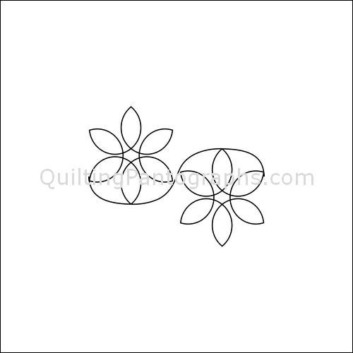 Spinning Flowers quilting pantograph