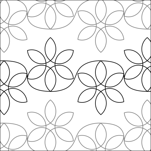 Spinning Flowers quilting pantograph
