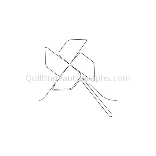 Spinning Pinwheel - quilting pantograph