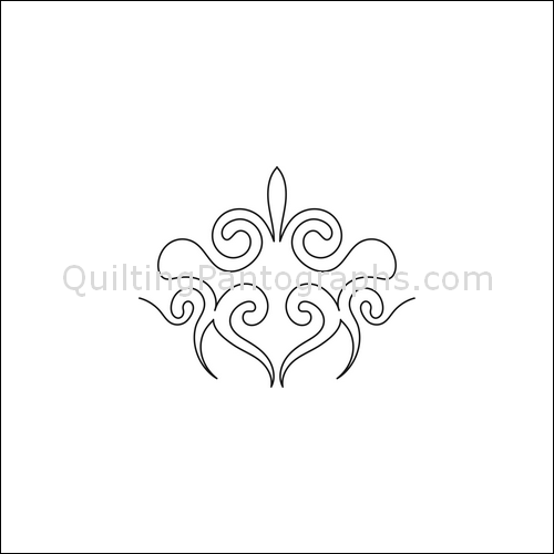 Splashing Swirls - quilting pantograph