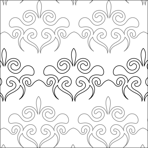 Splashing Swirls - quilting pantograph