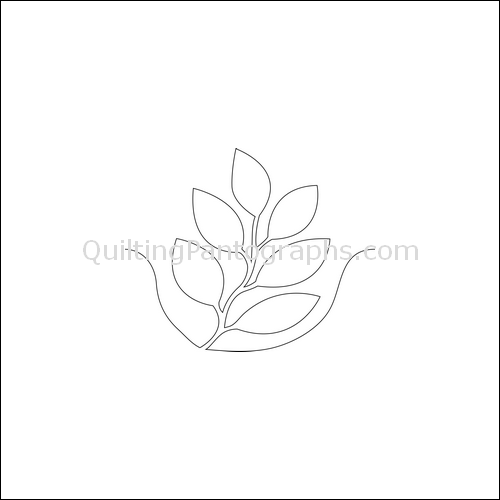 Spring Leaves - quilting pantograph