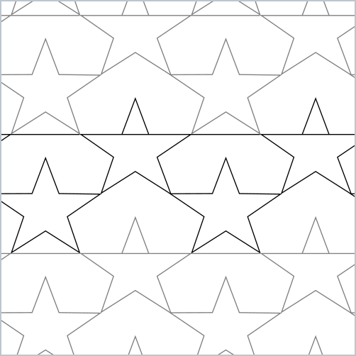 Stars of Honor - quilting pantograph