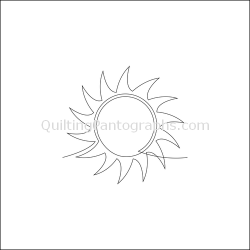Summer Sunshine - quilting pantograph