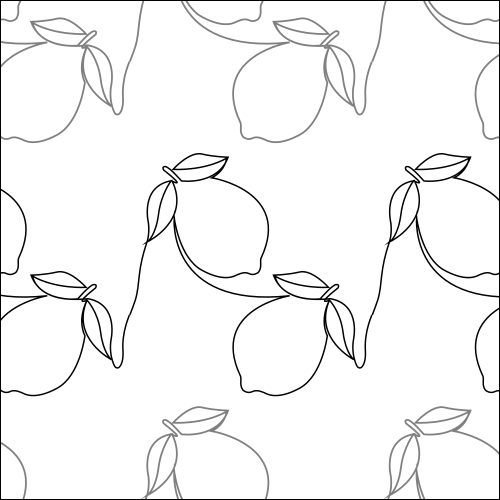 Summertime Lemonade - quilting pantograph
