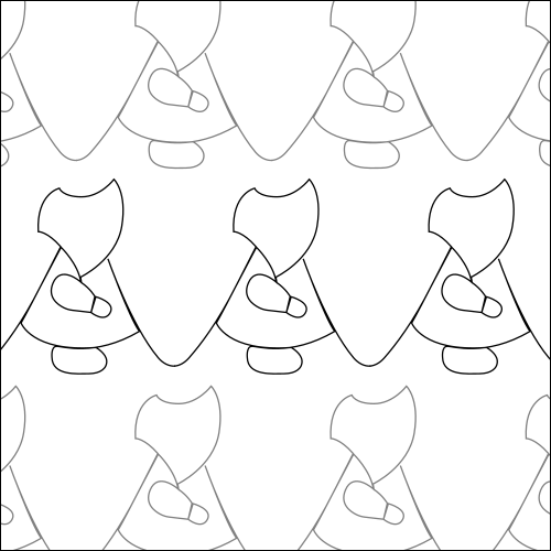 Sunbonnet Sue - quilting pantograph