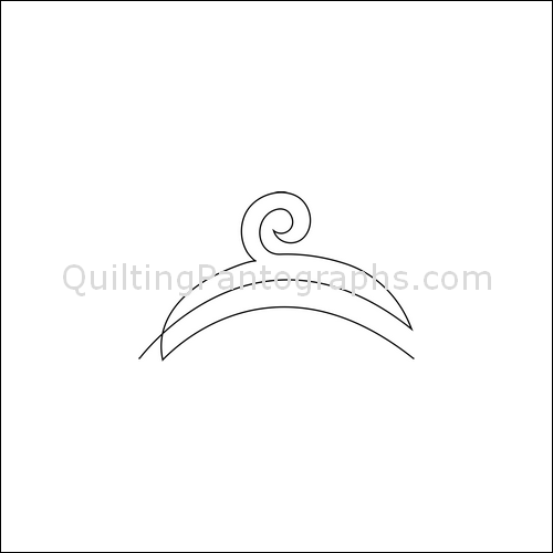 Swirling Hangers - quilting pantograph