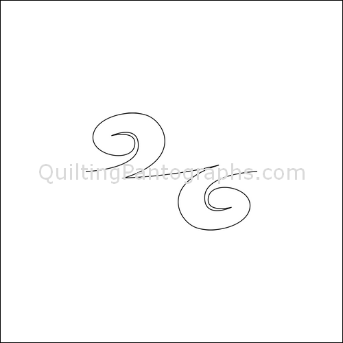 Swirling Waves - quilting pantograph