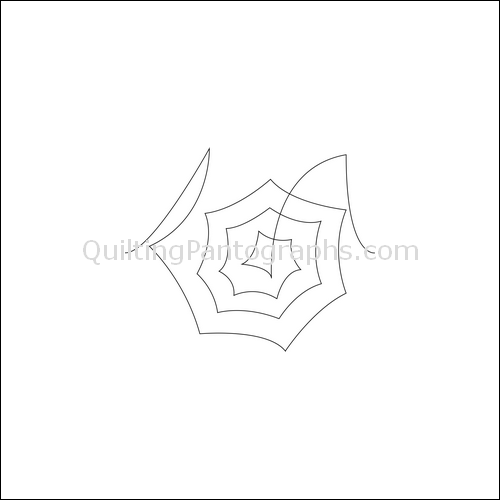 Tangled Spiderwebs - quilting pantograph