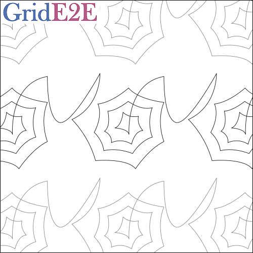 Tangled Spiderwebs - quilting pantograph