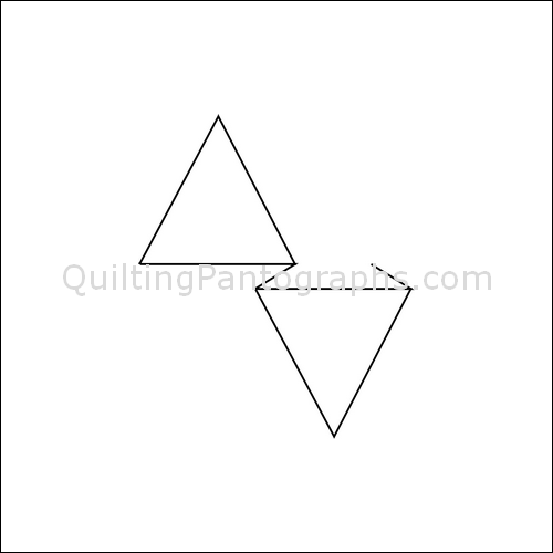 Triangle Arrows - quilting pantograph