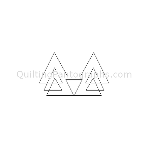 Triangle Mountains - quilting pantograph