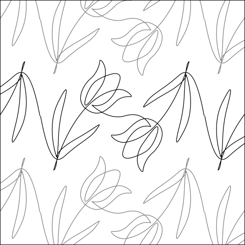 Tulip Festival - quilting pantograph