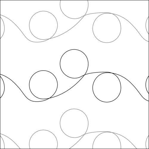 Water Bubbles - quilting pantograph