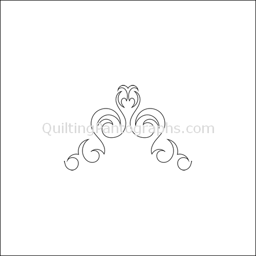 Water Fountain Splash - quilting pantograph