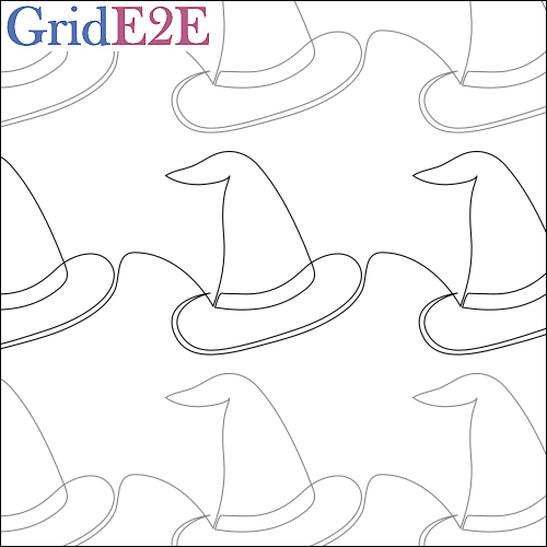 Witch Hat - quilting pantograph