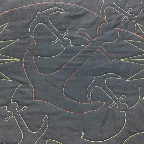 Anchors Away - quilting pantograph