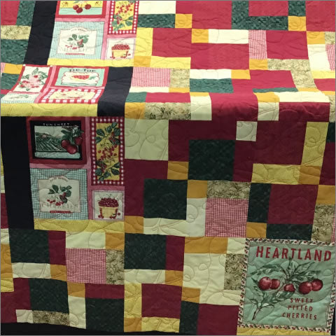 Cherries Jubilee - quilting pantograph